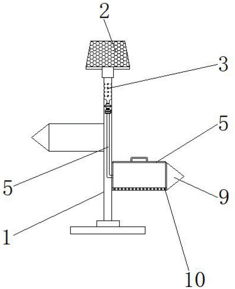 一種旅游景區內具有除蟲功能的引導牌