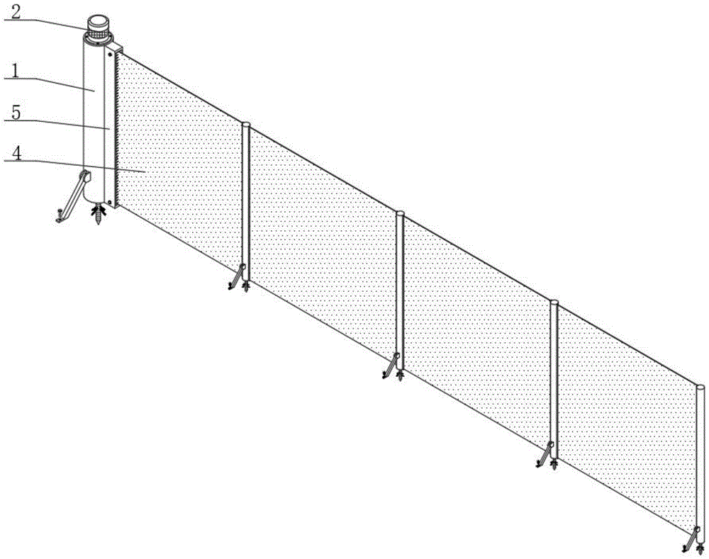 一種基于林蛙生態養殖用一體圍欄