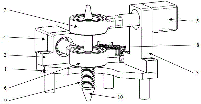 筆式超聲探頭姿態閉環調節裝置及方法